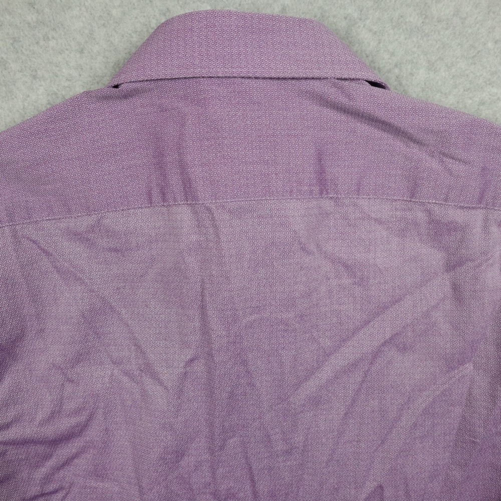 JF J Ferrar Shirt Mens S 14-14.5 34/35 Coolmax Slim Stretch Button Long Sleeve - Picture 8 of 8